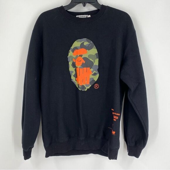 A Bathing Ape Men’s Crew Neck Black Sweatshirt size XL - Picture 1 of 3